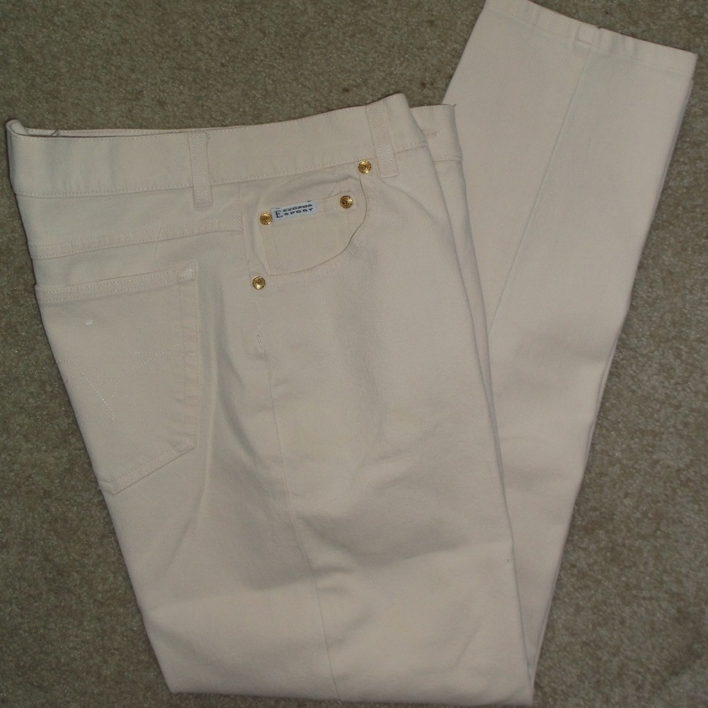 ESCADA Sport White Tappers Hi regular Waist 42